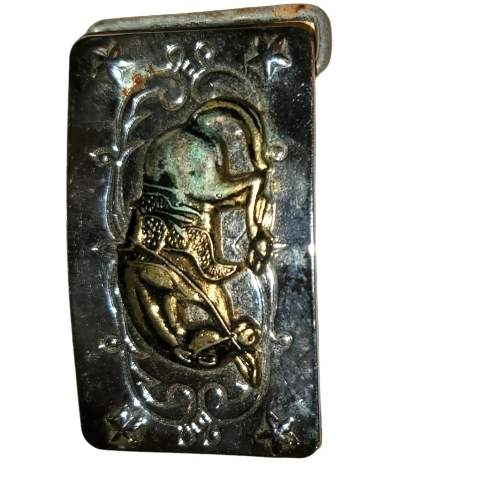 Vintage Kids Brass & Steel Western Buckle